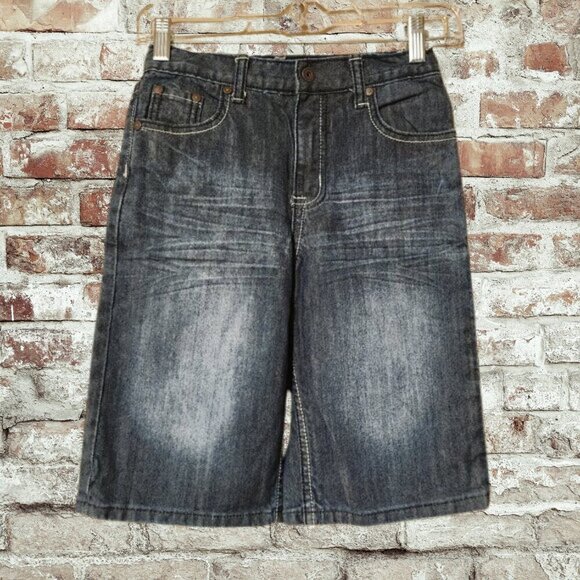 2/$20 Boys Flypaper Denim Shorts Size 7X | Adjustable Waist | Casual Stylish Fit - Picture 1 of 5
